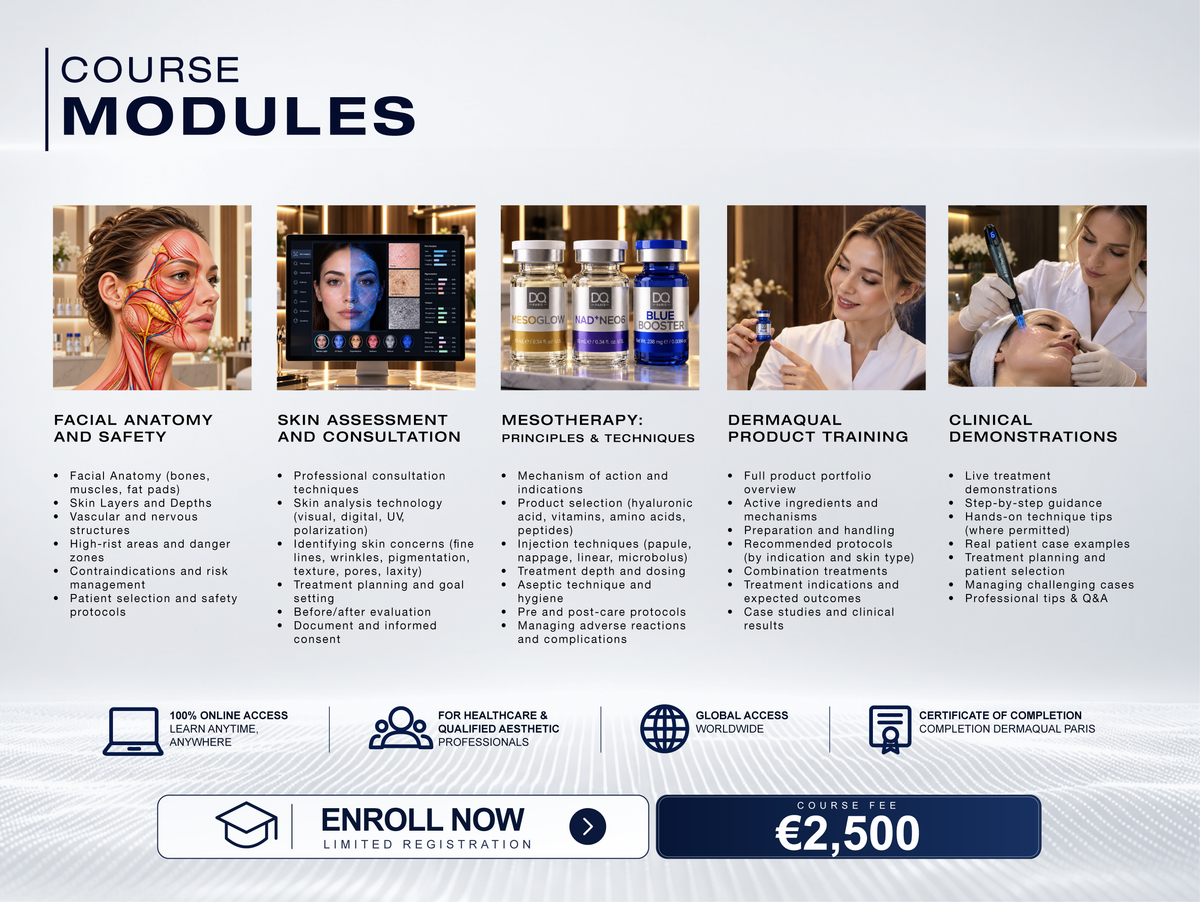 Mesotherapy & Aesthetic Therapy – 8-Hour Online Training Certificate